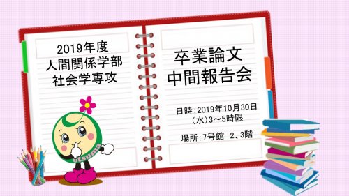 2019年度 社会学専攻 卒業論文中間報告会